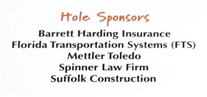 Hole Sponsors